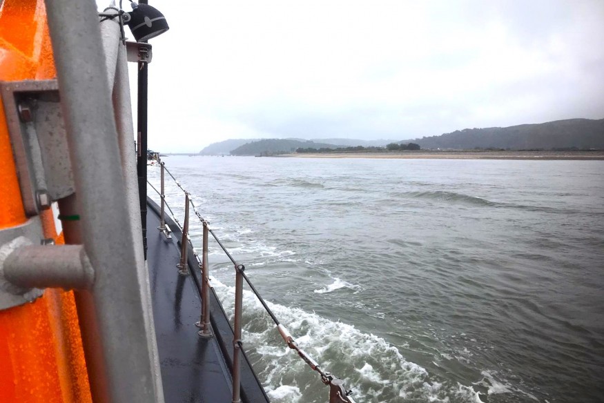 Llandudno's lifeboat launches after reports of vessel fire