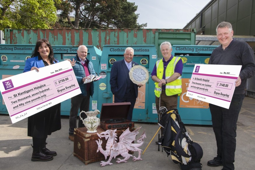 Bryson rewards hospice charities in recycling campaign