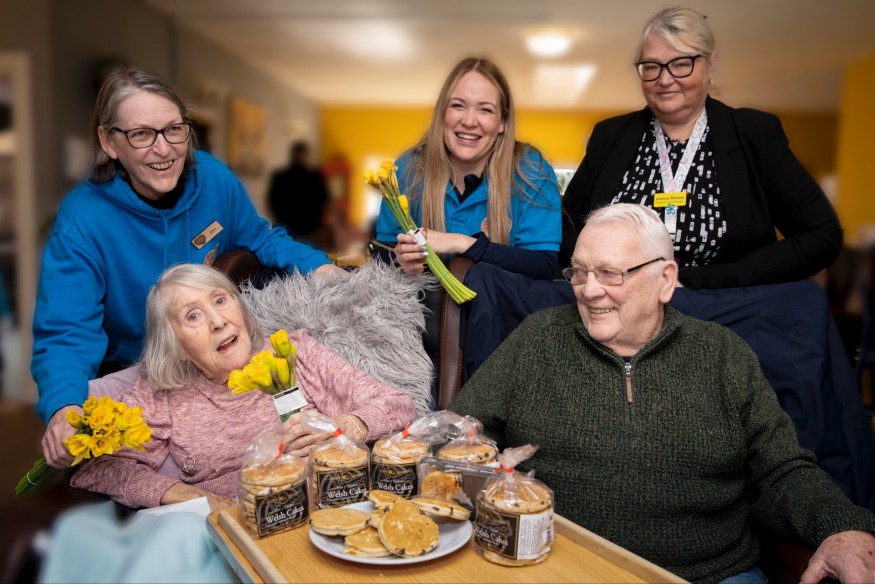 Welsh Cakes delivery brings smiles to care home residents