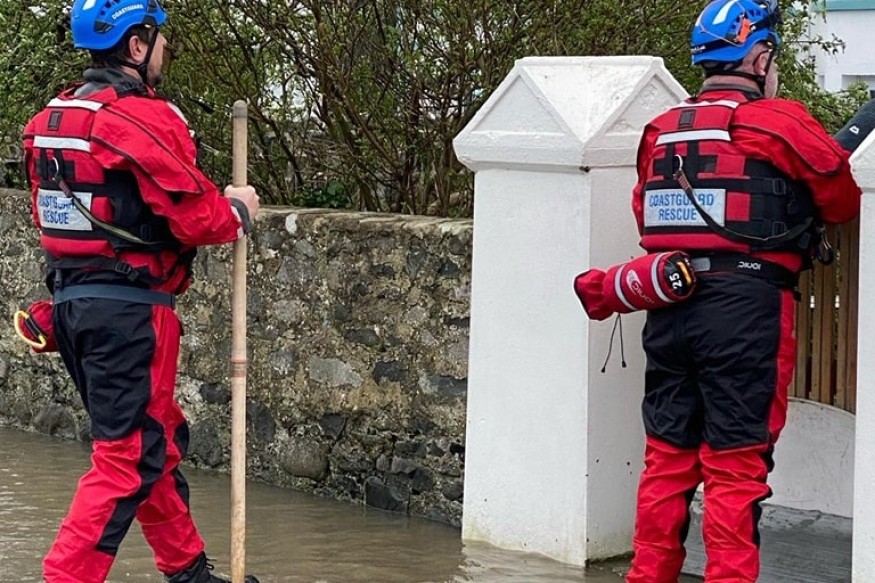 Coastguard scrambled to Llanfairfechan after flooding