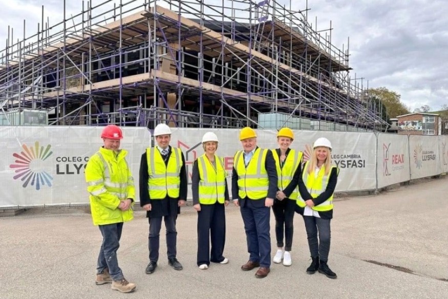 Politicians applaud redevelopment at Denbighshire college