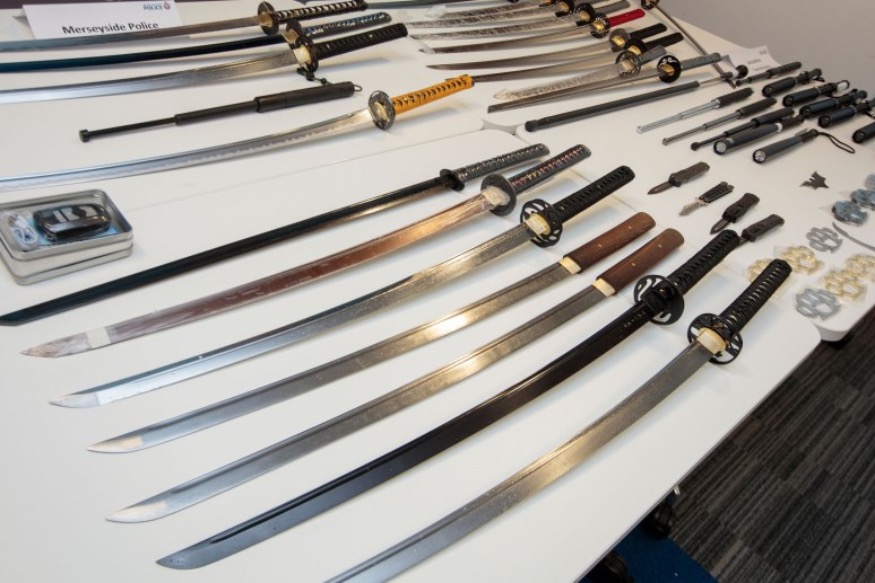 Weapons seized during regional knife blitz