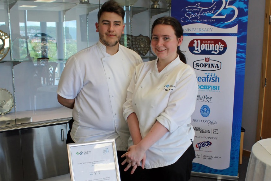 Llandrillo students qualify for national seafood chef grand final