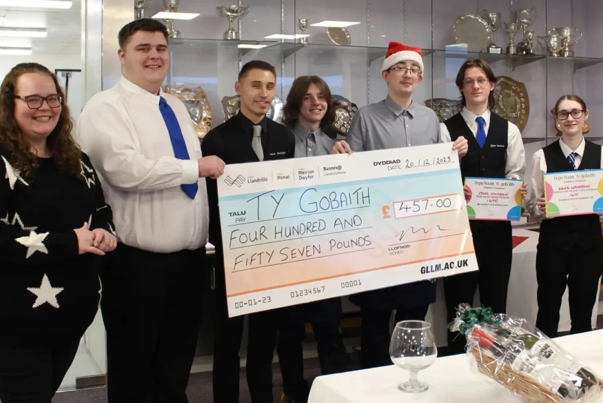 Local catering students raise vital funds for Tŷ Gobaith